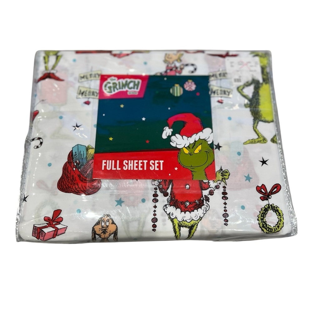 Dr. Seuss The Grinch Full Sheet Set Christmas Holiday - Picture 2 of 7